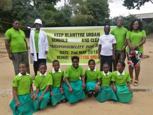 Deputy Mayor plants trees at Blantyre Girls Primary School
